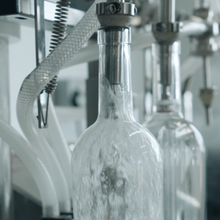 Our award-winning Dewi Sant Welsh Gin being bottled at In The Welsh Wind Distillery.